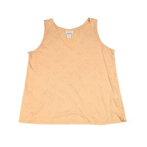 ARIAT Western Apricot V-Neck Prime Tank Top Women's Size Medium